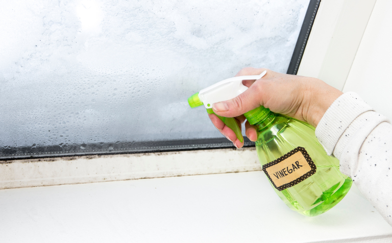 treatments for sliding doors vinegar cleaning solution